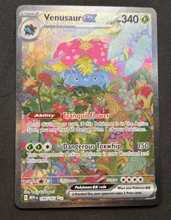 Pokemon Card Venusaur EX 151 SIR 198/165 Near Mint - Image 3