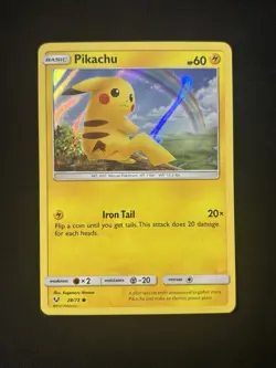 Pikachu - (Water Web Holo) 028/073 Miscellaneous Cards Pokemon TCG - LP - Image 1
