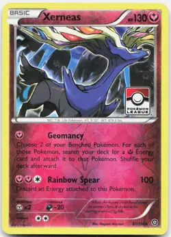 Xerneas (Pokemon League) 81/114 Holo League & Championship Cards Pokemon LP - Image 1
