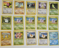 Pokemon Cards Mix Lot 46 Cards Base Set 2 Commons - Image 2