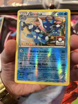 Greninja 4th Place Stamped Reverse Holo Pokemon Card - Image 4