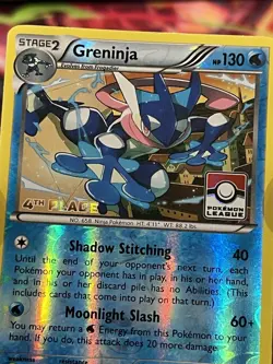 Greninja 4th Place Stamped Reverse Holo Pokemon Card - Image 5