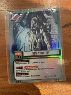 LOT of 16 GUNDAM MS WAR TCG 2001 BANDAI FOIL PROMO BFP03 NEW YORK NY EVENT CARD - Image 1