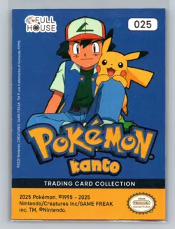 Pokemon Card - Pikachu 025 - Holo - Kanto Full House - Image 2