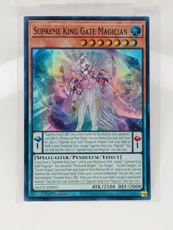 Yu-Gi-Oh! SUPREME KING GATE MAGICIAN (AGOV-EN001) 1ST EDITION Super Rare - Image 1