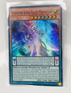 Yu-Gi-Oh! SUPREME KING GATE MAGICIAN (AGOV-EN001) 1ST EDITION Super Rare - Image 2