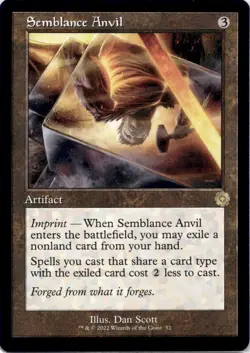 Semblance Anvil BRO #52 The Brothers' War: Retro Frame Magic: The Gathering NM - Image 1