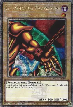 MP24-EN005 Left Arm of the Forbidden One - Quarter Century Secret Rare 1st Editi - Image 1