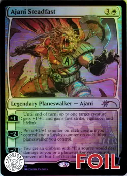Ajani Steadfast - Foil - Secret Lair The Path Not Traveled (87) NM - Image 1