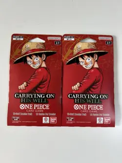One Piece Carrying On His Will Sleeved Booster Pack (Lot of 2) OP-13 ENGLISH - Image 1