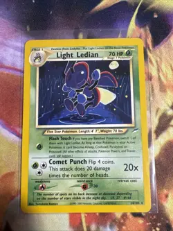 Pokemon TCG Light Ledian 24/105 Neo Destiny Regular 70 HP Vintage Card - Image 1