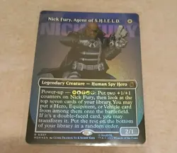 Nick Fury, Agent of S.H.I.E.L.D. Borderless FOIL (0357) MSH MTG MINT - Image 1