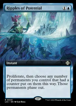 1x Ripples of Potential - Extended Art Light Play MTG Magic - Kid Icarus - - Image 1