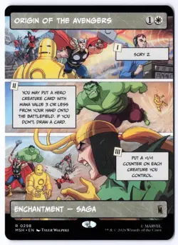 Origin of the Avengers (Borderless) MSH 298 Magic: The Gathering R NM - Image 1