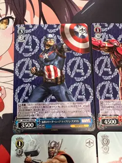 Spiderman Thor Captain America Iron Man Weiss Schwarz MARVEL Box Topper Promo x4 - Image 2