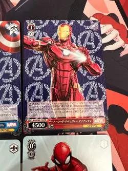 Spiderman Thor Captain America Iron Man Weiss Schwarz MARVEL Box Topper Promo x4 - Image 3