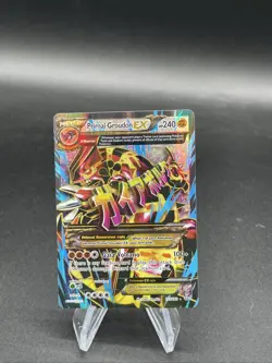 Pokemon Card - Primal Groudon EX 151/160 Full Art Holo Rare - XY Primal Clash LP - Image 1
