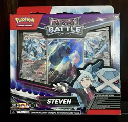 Pokemon trading Card Game Steven Rival Battle Deck New Sealed Box Playmat Coin - Image 1