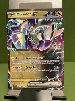 Miraidon ex 122/162 Double Rare Temporal Forces Pokemon Holo Near Mint - Image 1