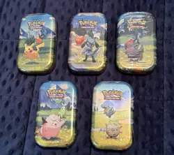 Pokemon TCG Ascended Heroes Mini Tins 5-Pack Collection Factory Sealed - Image 1