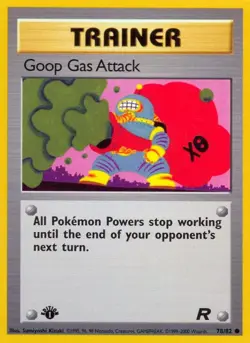 Goop Gas Attack Team Rocket Common NM Pokemon 78/82 1st Edition - Image 1