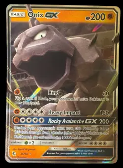 Onix GX 36/68 Hidden Fates Ultra Rare Holo Pokemon Card NM - Image 1