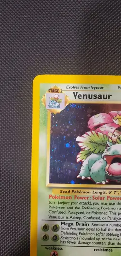 💥 Pokemon TCG 2000 Venusaur Black Star Promo Holo Foil Vintage Rare Card # 13 - Image 2