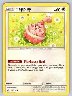 Happiny 161/214 Uncommon Unbroken Bonds Pokemon Near Mint - Image 1