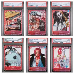 2023 One Piece EN Premium Card Film Red Sequential Set (12) PSA Graded - Image 2