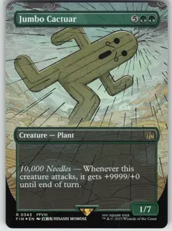 Jumbo Cactuar (Borderless) Foil FINAL FANTASY 343 NM R - Image 1
