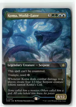 Koma, World-Eater (Borderless) 347 NM MTG Foundations Magic - Image 1