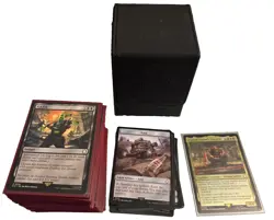MTG Universes Beyond: Fallout Commander Deck Hail, Caesar Sleeved Deckbox - Image 1