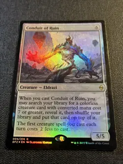 Magic: The Gathering Conduit of Ruin Rare Foil Creature Battle for Zendikar - Image 1