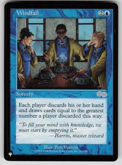 Windfall Uncommon The List Reprints 111/350 MTG Near Mint 2020 - Image 1