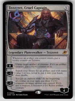 Tezzeret, Cruel Captain Mythic Edge of Eternities 2 MTG Near Mint 2025 - Image 1