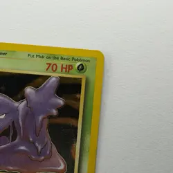 Muk OC Miscut Error Pokemon TCG Misprint Card w Alignment Dot Fossil WOTC MP^ - Image 4