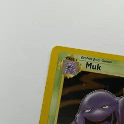 Muk OC Miscut Error Pokemon TCG Misprint Card w Alignment Dot Fossil WOTC MP^ - Image 5