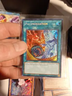 Polymerization (B) (HERO Art) (Secret Rare) RA03-EN051 Yugioh TCG Card NM - Image 1