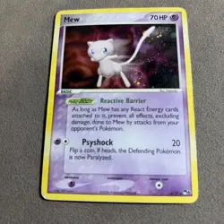 Mew 4/17 POP Series 4 Promo Pokemon Card Holo Foil Rare Used - Image 1