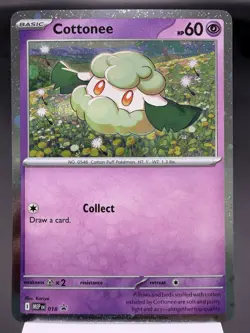 Cottonee MEP018 - Holo Promo - Mega Evolution Pokemon Card NM - Image 1