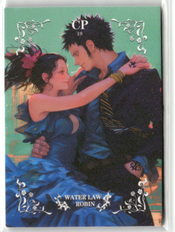 TRAFALGAR LAW AND NICO ROBIN CP CP-19 Thick One Piece Anime Collectible Card - Image 1