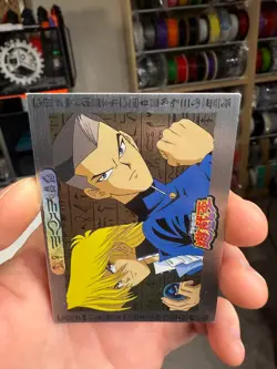 Yugioh Toei Amada Animation Character Card #53 Joey Wheeler Tristan silver card - Image 3