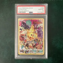 PSA 10 Pikachu 160/159 Pokemon Crown Zenith Full Art Holo Graded Card - Image 1