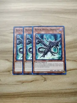 Yu-Gi-Oh! - Black Metal Dragon 3X - Complete Playset Of Common Cards - Image 1
