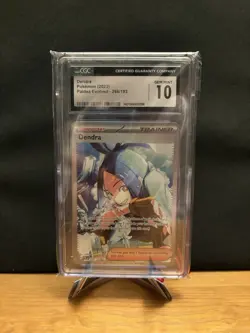 CGC 10 Dendra 266/193 Paldea Evolved Secret Illustration Rare Pokemon Card - Image 1