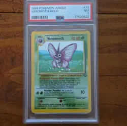 1999 Pokemon TCG Jungle Venomoth Holo Rare 13/64 PSA 7 English Unlimited - Image 1
