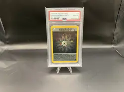 2000 POKEMON ROCKET 1ST EDITION #17 RAINBOW ENERGY-HOLO PSA 8 - Image 1