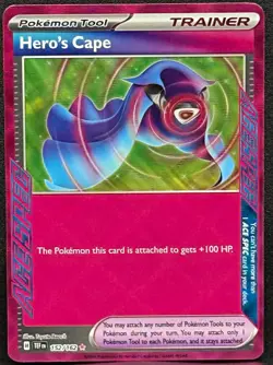 Hero's Cape 152/162 SV05 Temporal Forces Holo ACE SPEC EN 2024 Pokemon TCG - Image 1