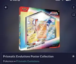 Pokemon TCG SV8.5 Prismatic Evolutions Poster Collection Box Factory Sealed - Image 1