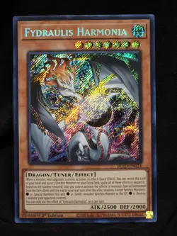 2026 YUGIOH FYDRAULIS HARMONIA BLZD-EN024 SECRET RARE 1ST EDITION NM - Image 1